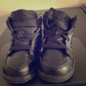 Toddler Nike sneakers.